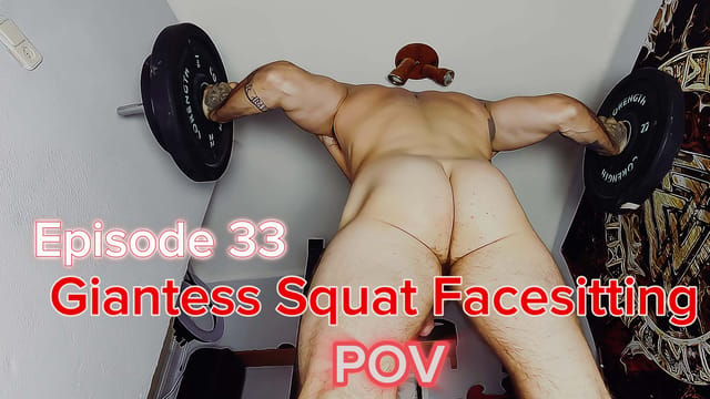 [Gay] Giantess Naked Squats Over You | Goon to It, Slave