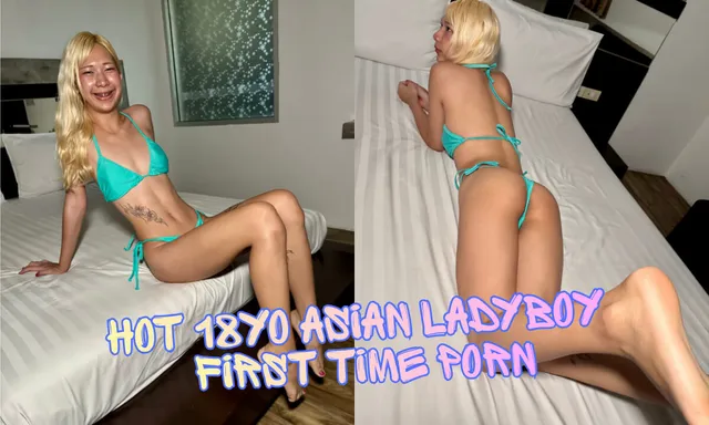 [Trans] Hot 18yo Asian Ladyboy First Time Porn