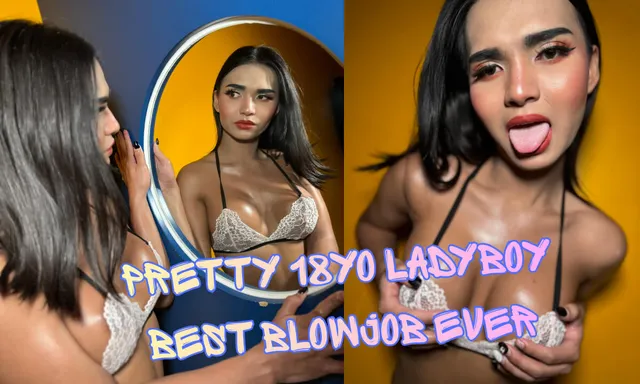 [Trans] Pretty 18yo Ladyboy Best Blowjob Ever [Passthrough] — CANDY-LadyBoyTime VR porn scene