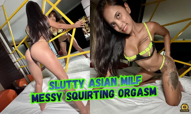 Hot Asian MILF Messy Squirting Orgasm With Cherry Lee