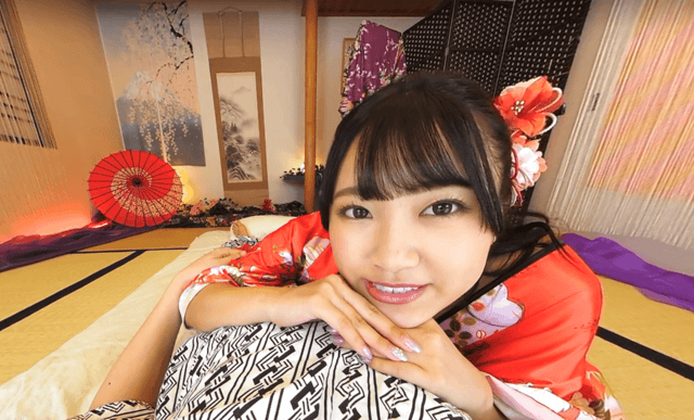 Hana Himesaki performs oral sex in a traditional Japanese setting for this 6K POV VR experience by KMPVR.