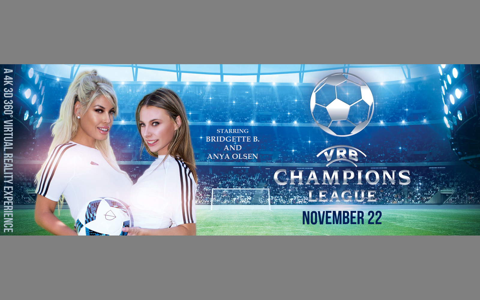 VRB Champions League - MILF & Teen Lesbian Outdoor VR Porno