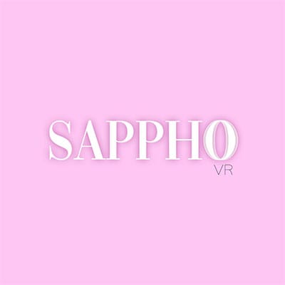 SapphoVR studio logo — featuring 1 scene focused on lesbian relationships and immersive virtual reality adult content.