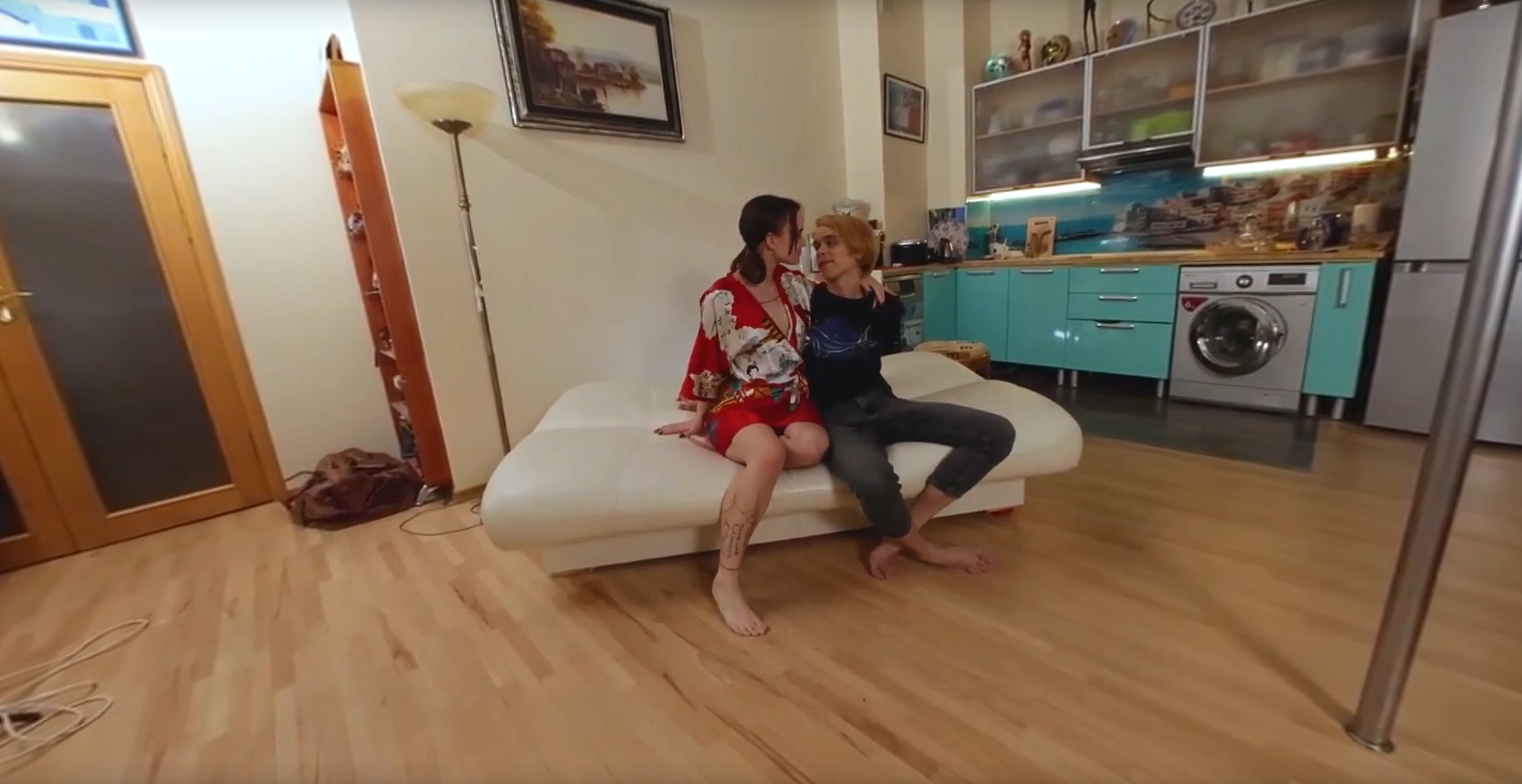 A Young Wife Decided To Make A Gift To Her Husband And Brought A Masseuse who did a good job of everything