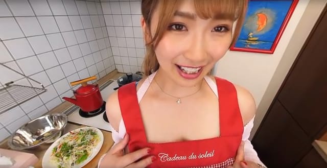 Waka Misono performs a blowjob and handjob in a POV VR scene with big tits in 4K 60 FPS.