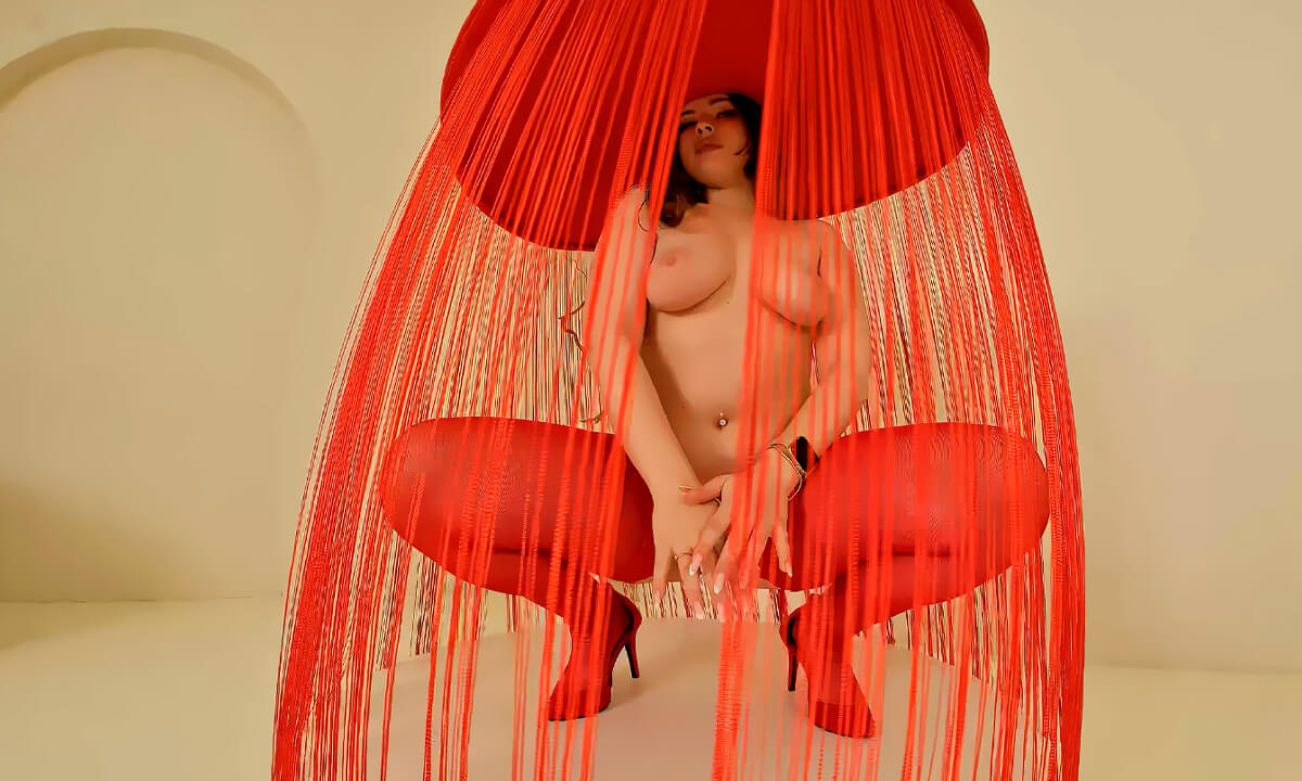 Hot Red Hat — Olena VR porn scene