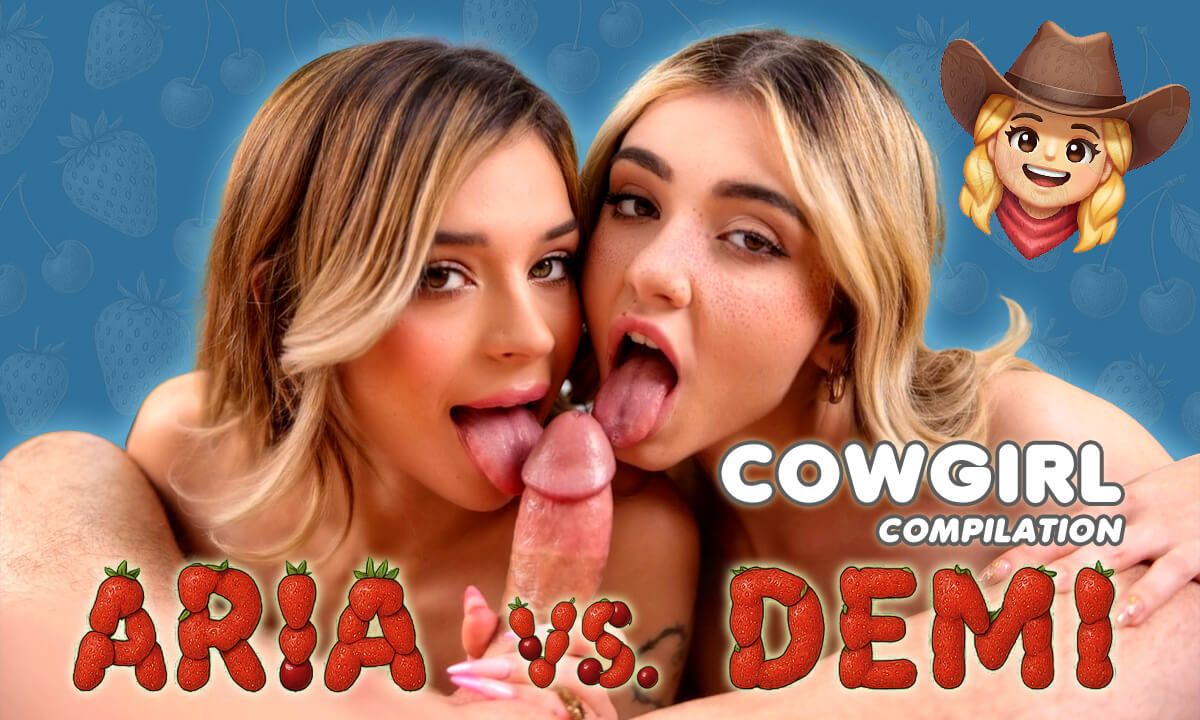 Aria vs Demi - Taboo Cowgirl Compilation